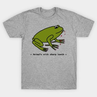 Animals with Sharp Teeth Halloween Horror Frog T-Shirt